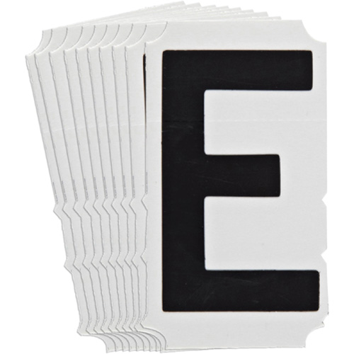 Quick-Align&reg; Individual Gothic Number and Letter Labels, E, 4" H, Black Nuna Depot Inc.