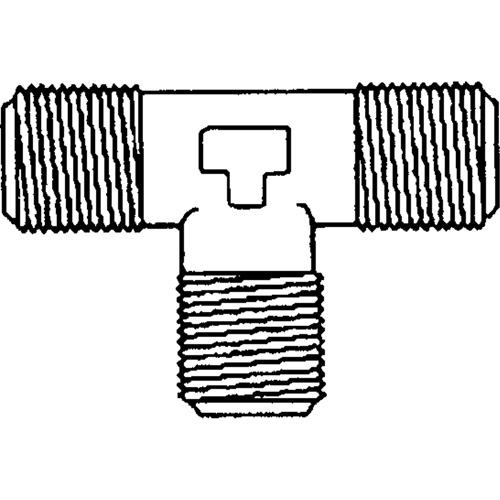 Male Pipe Tee, Brass, 1/8" Nuna Depot Inc.