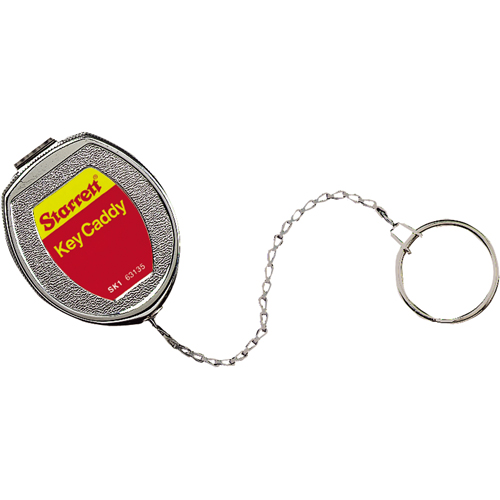 Porte-cl&eacute;s autor&eacute;tractable Key Caddy, Acier inoxydable, C&acirc;ble 21", Fixation Agrafe de ceinture Nuna Depot Inc.