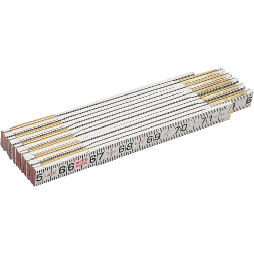 R&egrave;gle Red End Two Way, 6' lo, Bois, Graduations de 1/16" Nuna Depot Inc.