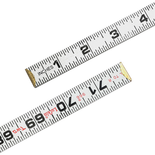 R&egrave;gle Red End Two Way, 6' lo, Bois, Graduations de 1/16" Nuna Depot Inc.