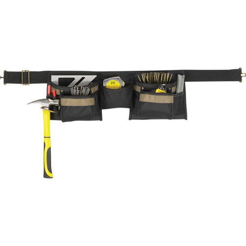 Deluxe Tool Belt Combo, Polyester, Black Nuna Depot Inc.