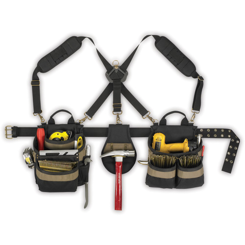 20-Pocket, 5-Piece Comfortlift Combo Systems, Polyester, Black Nuna Depot Inc.