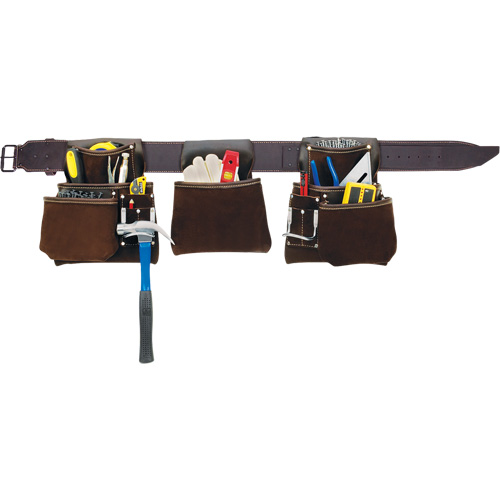 Deluxe Contactor's Tool Belt, Leather, Tan Nuna Depot Inc.