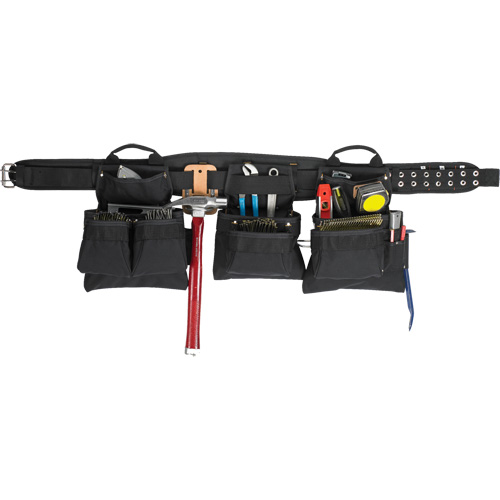 Professional Carpenter's Tool Belt, Polyester, Black Nuna Depot Inc.