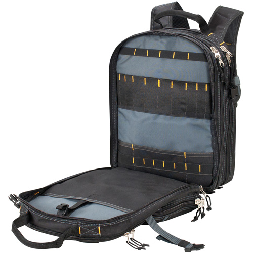 Sacs &agrave; dos pour outils &agrave; 75 pochettes, 13" lo x 17-1/2" la, Noir, Nylon Nuna Depot Inc.