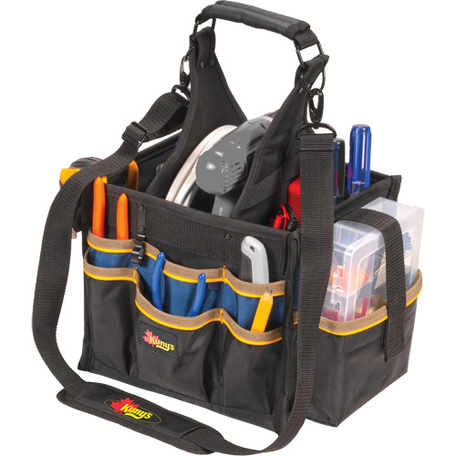 Large Electrical & Maintenance Tool Carrier, Polyester, 23 Pockets, Black Nuna Depot Inc.