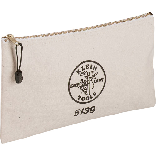 Zipper Tool Pouch, Canvas, 1 Pockets, Beige Nuna Depot Inc.