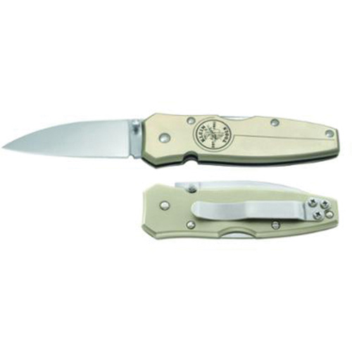Lockback Knife with Drop Point Blade, 2-1/2" Blade, Stainless Steel Blade, Aluminum Handle Nuna Depot Inc.