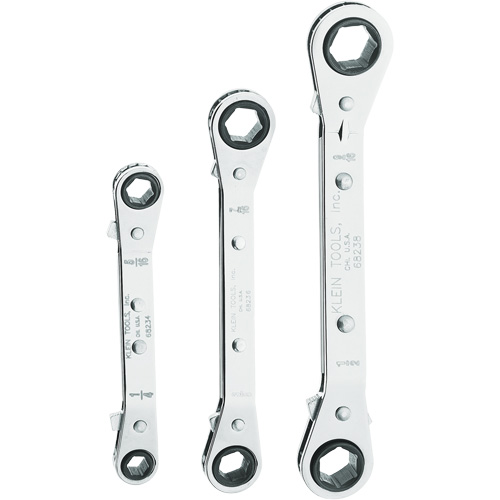 Reversible Wrench Set with Pouch, Ratcheting Box, 3 Pieces Nuna Depot Inc.