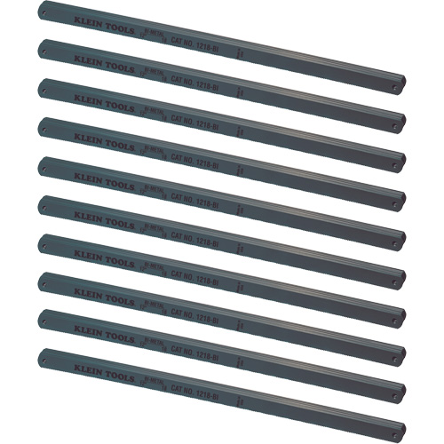 Lames de scie &agrave; m&eacute;taux, Bim&eacute;tal, 12" lo, 18 dents par pouce Nuna Depot Inc.