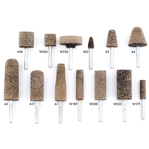 A36Q Resin Bonded Mounted Points, A11, Aluminum Oxide, 11/16" Dia., 2" L, 36 Grit Nuna Depot Inc.