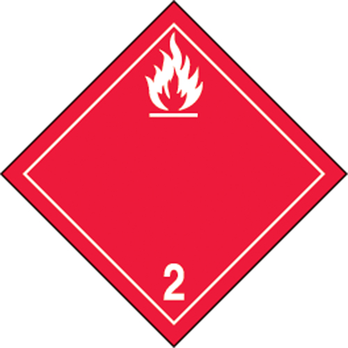 &eacute;tiquettes d'exp&eacute;dition TMD, Classe 2,1, Gaz inflammables, Vinyle Nuna Depot Inc.