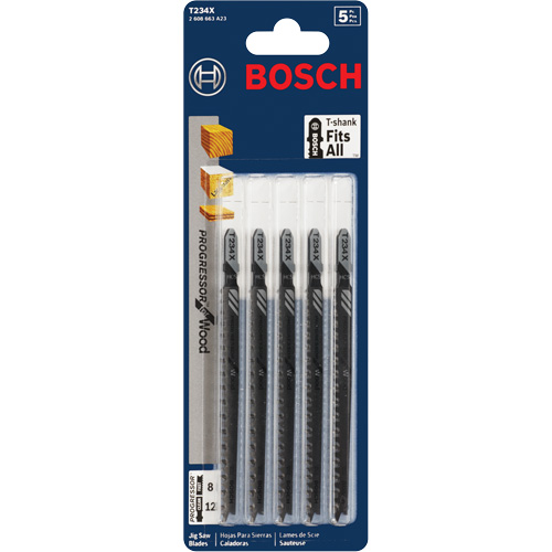 Lame de scie sauteuse, Acier &agrave; haute teneur en carbone, Tige en T, 4-5/8" lo, 8-12 dents par pouce Nuna Depot Inc.