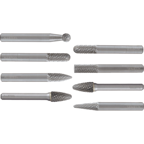 AllSteel Carbide Burr Set, 8 Pieces Nuna Depot Inc.