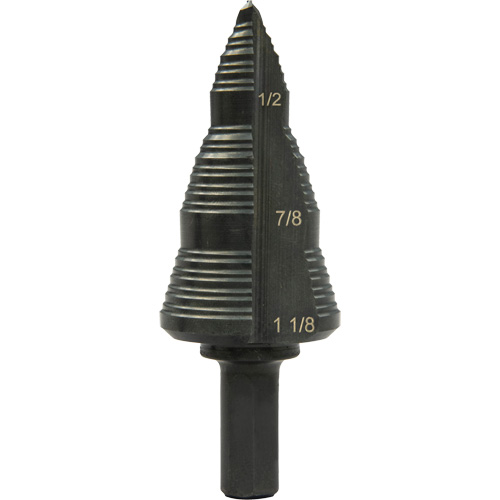 #9 Multi-Hole Step Bit, 3/16" - 1-1/8" , High Speed Steel Nuna Depot Inc.