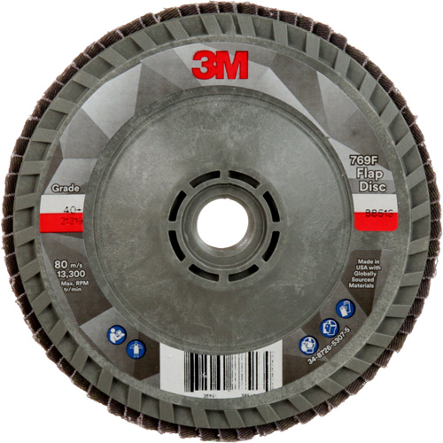 Disque &agrave; lamelles &agrave; changement rapide 769F, 4-1/2" x 5/8"-11, Type 29, Grain 40+, C&eacute;ramique Nuna Depot Inc.