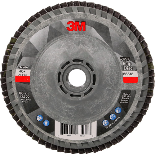 Disque &agrave; lamelles &agrave; changement rapide 769F, 4-1/2" x 5/8"-11, Type 27, Grain 40+, C&eacute;ramique Nuna Depot Inc.