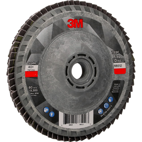 Disque &agrave; lamelles &agrave; changement rapide 769F, 4-1/2" x 5/8"-11, Type 27, Grain 40+, C&eacute;ramique Nuna Depot Inc.