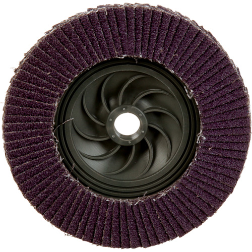 Disque &agrave; lamelles &agrave; changement rapide 769F, 5" x 5/8"-11, Type 27, Grain 40+, C&eacute;ramique Nuna Depot Inc.