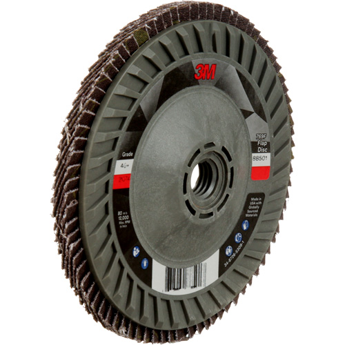 Disque &agrave; lamelles &agrave; changement rapide 769F, 5" x 5/8"-11, Type 29, Grain 40+, C&eacute;ramique Nuna Depot Inc.