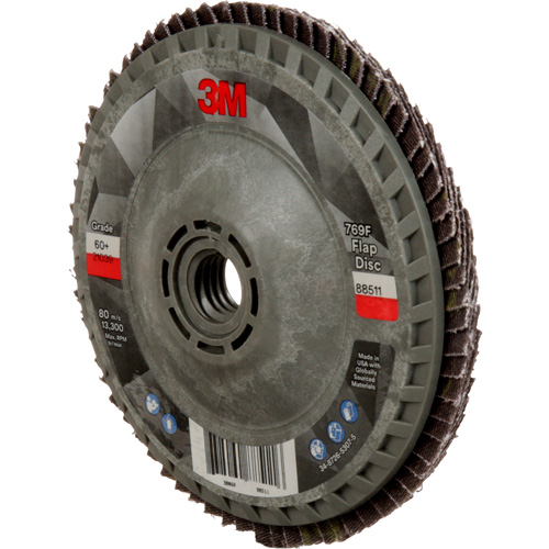 Disque &agrave; lamelles &agrave; changement rapide 769F, 4-1/2" x 5/8"-11, Type 27, Grain 60+, C&eacute;ramique Nuna Depot Inc.