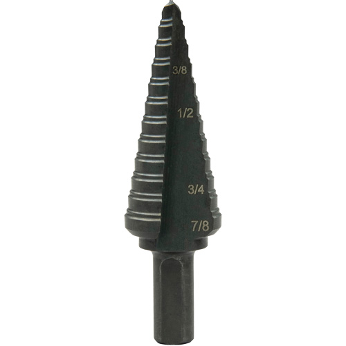 Multi-Hole Step Bit, 3/16"/4.8 mm - 7/8"/#4/22.2 mm  Nuna Depot Inc.