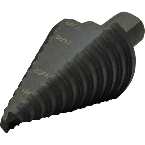 Multi-Hole Step Bit, 3/16"/4.8 mm - 7/8"/#4/22.2 mm  Nuna Depot Inc.