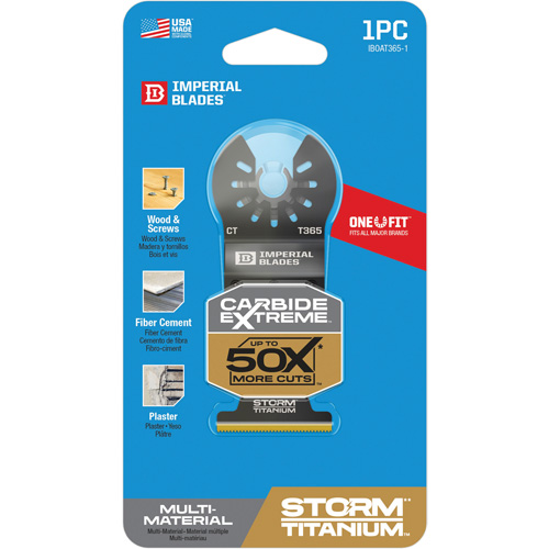 Lame en titane pour mat&eacute;riaux multiples Carbide Extreme Storm One Fit Nuna Depot Inc.