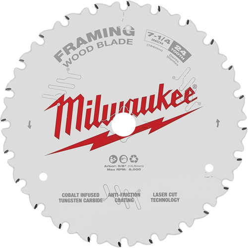 Framing Circular Saw Blade, 7-1/4", 24 Teeth, Wood Use Nuna Depot Inc.