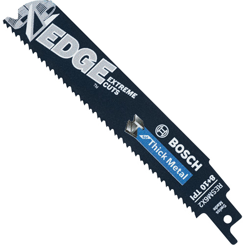 Edge Reciprocating Saw Blades, Bi-Metal, 8/10 TPI, 6" L Nuna Depot Inc.