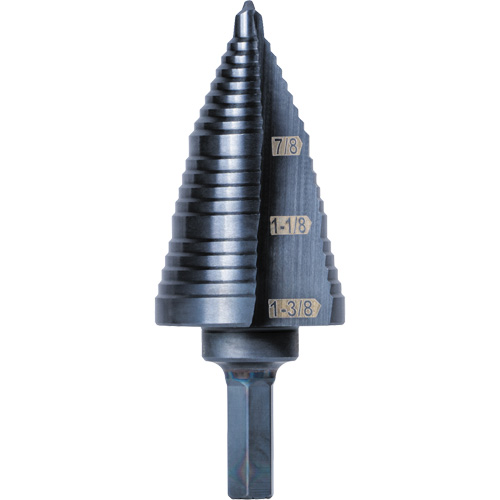 3-Step Drill Bit, 7/8" - 1-3/8" , High Speed Steel Nuna Depot Inc.