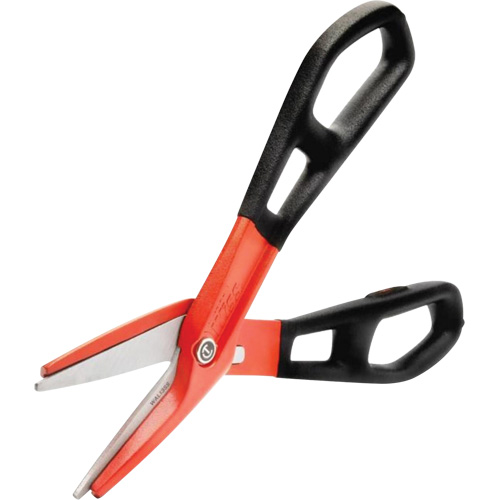 13" Serrated Aluminum Tinner Snip with Dipped Handle, 3" Cut Length, Straight Cut Nuna Depot Inc.
