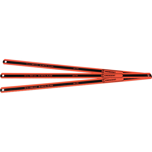 Lames de rechange pour scie &agrave; m&eacute;taux, Bim&eacute;tal, 12" lo, 24 dents par pouce Nuna Depot Inc.