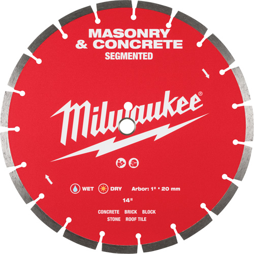 Segmented Masonry & Concrete Diamond Blade, 14", Stone/Concrete/Brick/Tile Use Nuna Depot Inc.