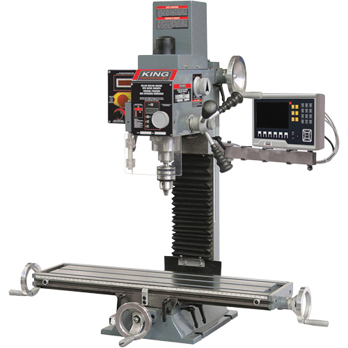 Milling Drilling Machine with 3-Axis Digital Readout, 2 Speeds, 3/4"/5/8" Drilling Capacity Nuna Depot Inc.