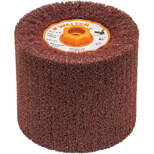 Tambour de conditionnement de surface Blendex, 4-1/2" dia. x 4" la, 5/8"-11 Arbre, Grain Moyen Nuna Depot Inc.