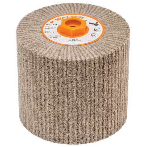 Blendex Surface Conditioning Drum, 4-1/2" Dia. x 4" W, 5/8"-11 Arbor, Fine Grit Nuna Depot Inc.