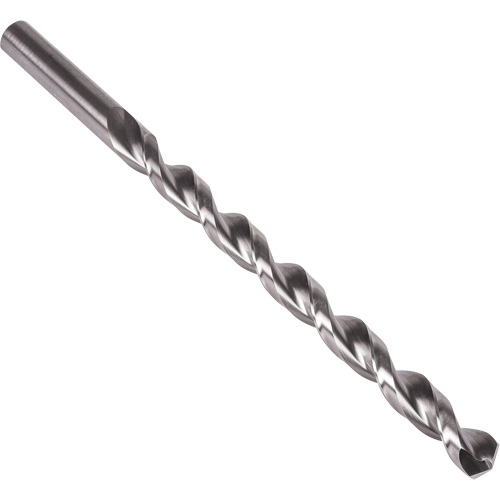 Parabolic Flute Extra Length Drill Bit, 3/16", High Speed Steel, 6" Flute, 135° Point Nuna Depot Inc.