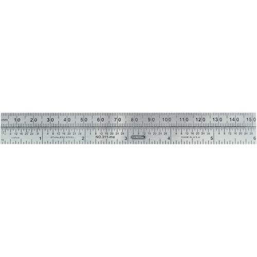 Economy Precision Flexible Ruler, 6" L, Steel Nuna Depot Inc.