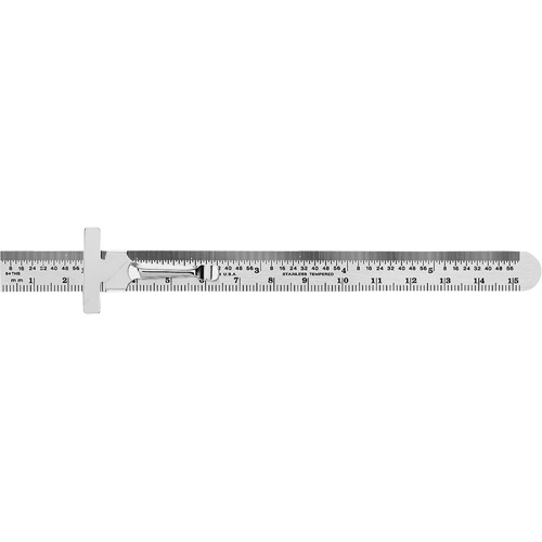 Economy Precision Flexible Ruler, 6" L, Steel Nuna Depot Inc.