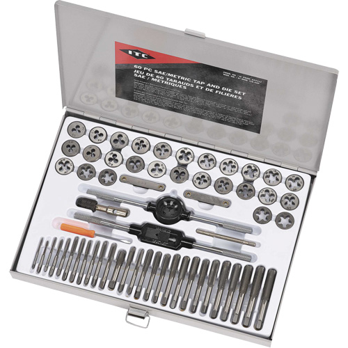 ITD-60C SAE/Metric Alloy Tap & Die Set, 60 Pieces Nuna Depot Inc.