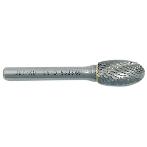 Oval Shape Bur, 1/2" Dia., 1/4" Shank, 7/8" Depth of Cut Nuna Depot Inc.