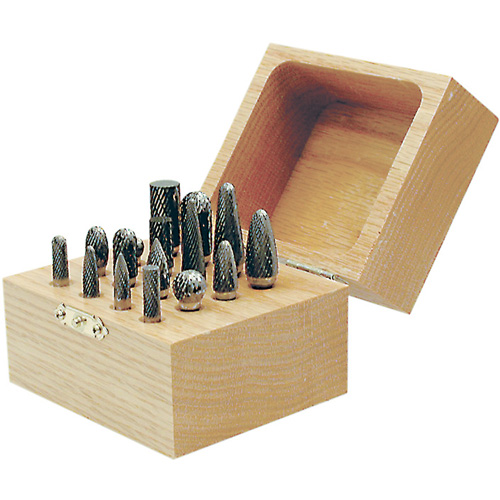 Jeu de fraises au carbure CBK-16 dans un coffret en bois, 16 morcea Nuna Depot Inc.