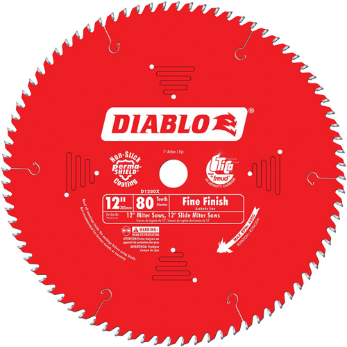 Lames de scie pour entrepreneur - Lames de scie finition fine, 12", 80 dents, Pour Bois Nuna Depot Inc.