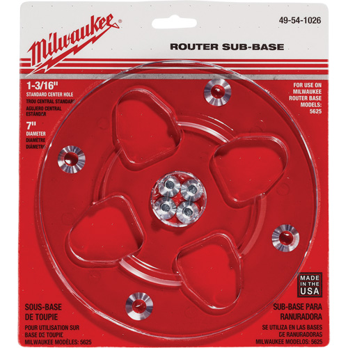 Clear 7" Diameter 1-3/16" Center Hole Sub-Base Nuna Depot Inc.