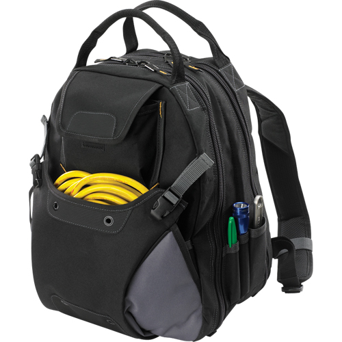 44-Pocket Tool Backpack, 16" L x 13-1/4" W, Black, Polyester Nuna Depot Inc.