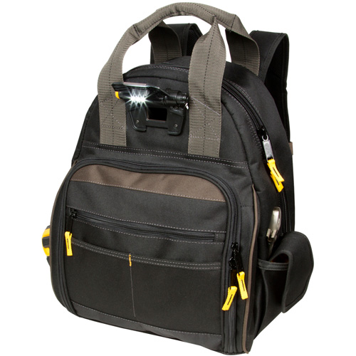 Sacs &agrave; dos pour outils Techgear &agrave; 53 pochettes, 16" lo x 13-1/4" la, Noir, Polyester Nuna Depot Inc.