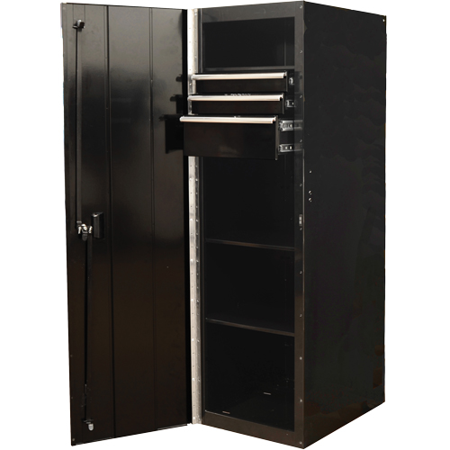 Armoire lat&eacute;rale s&eacute;rie RX, 3 tiroirs, 19" la x 25" p x 61" h, Noir Nuna Depot Inc.