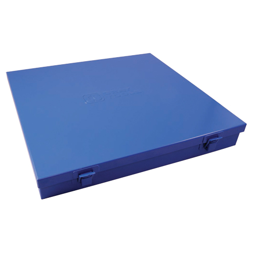 Slim Metal Box, 12" D x 11-1/2" W x 1-3/4" H, Blue Nuna Depot Inc.